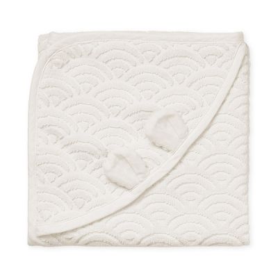 Serviette de bain bébé - Blanc Cassé