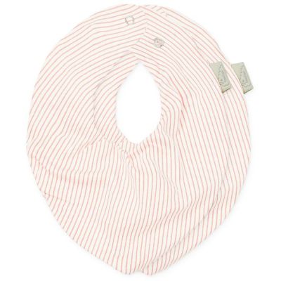 Set de 2 bavoirs bandana - Rayures Rose