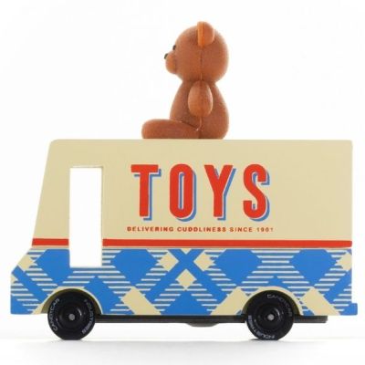 Candycar® Wooden Car - Teddy Bear Van