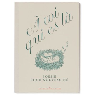 Poesie-Geschenkset & Mulltuch - À toi qui es là - Französisch