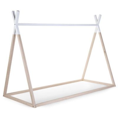 Lit Tipi 90 x 200 cm - Naturel / Blanc