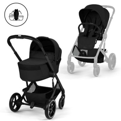 Poussette Naissance et 2e âge Balios S Lux - Nacelle pliable - Noir