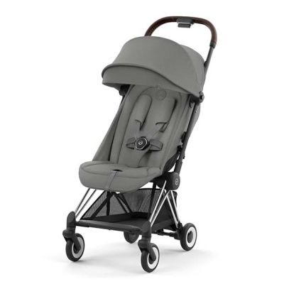 Poussette Compacte Coya - Chrome / Gris Mirage
