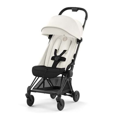Poussette Compacte Coya - Noir Mat / Blanc Cassé