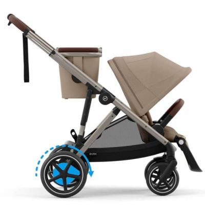 e-Gazelle S Electric Stroller - Taupe / Almond Beige