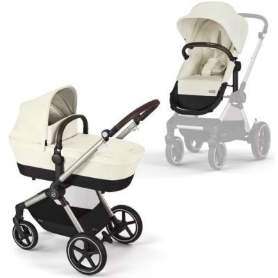 Eos Lux 2-in-1 Stroller - Taupe / Seashell Beige