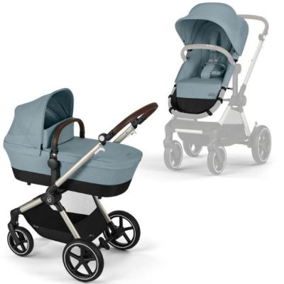 Eos Lux 2-in-1 Stroller - Taupe / Stormy Blue