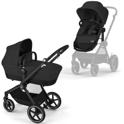 Eos Lux 2-in-1 Stroller - Black / Moon Black
