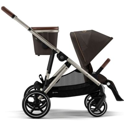 Gazelle S Stroller - Taupe / Chocolate Brown