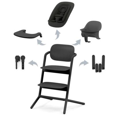 Lemo 4-in-1 Chair - Stunning Black