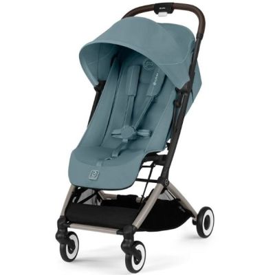 Orfeo Compact Seat Stroller - Taupe / Stormy Blue