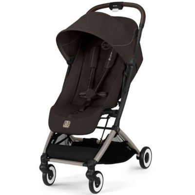 Orfeo Compact Seat Stroller - Taupe / Chocolate Brown