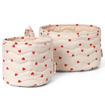 Set of 2 Kiki Quilted Storage Basket - Little Love
