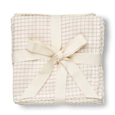 Set de 3 petits langes Mio - Mini Carreaux