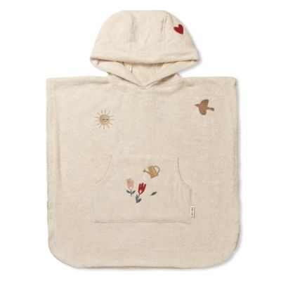 Puk Embroidered Terry Bath Poncho - Harmony