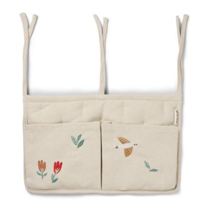 Pochette de lit bébé brodée Posy - Oiseaux