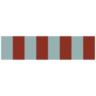 Tapetenbordüre - Streifen Nostalgia Blau / Rot