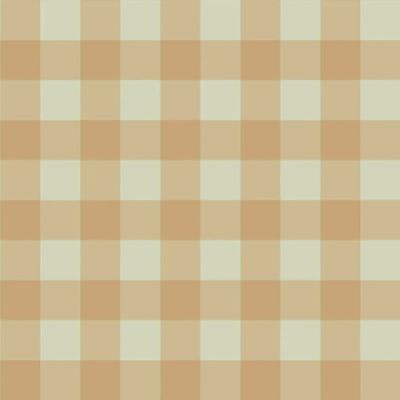Check Wallpaper - Brown / Green