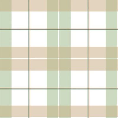 Check Maxi Wallpaper - Beige / Green