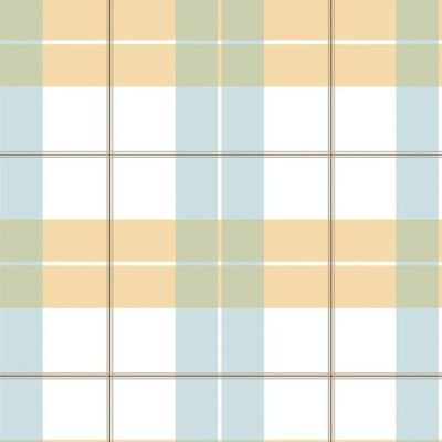 Check Maxi Wallpaper - Yellow / Blue