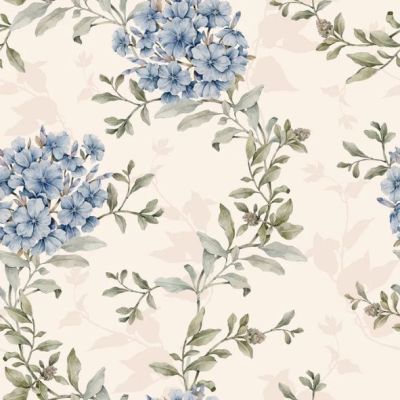 Papier peint Entrelacs Bleu