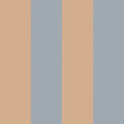 Big Stripes Wallpaper - Blue / Beige