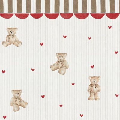 Papier peint Oursons avec Ornements
