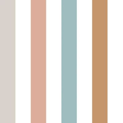 Papier peint Portofino - Rayures Colorées