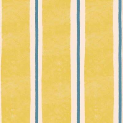 Draw Stripes Wallpaper - Yellow / Blue