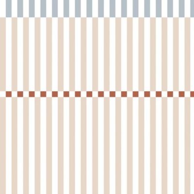 Stripes Nostalgia Wallpaper - Beige / Blue