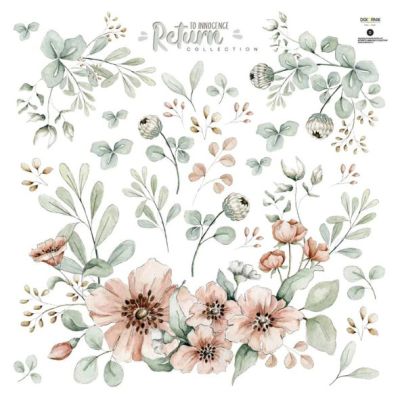 Wallstickers - S - Meadow Flowers Pastel
