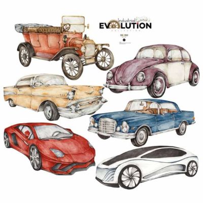 Wallstickers - History of Cars