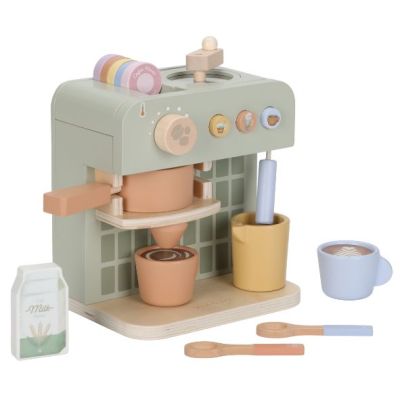 Wooden Coffee Machine - Green