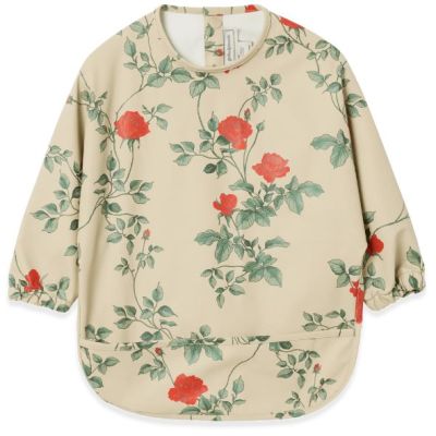 Long-Sleeved Bib - Roses