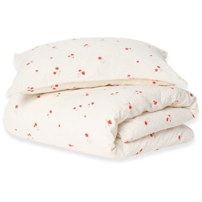 Seersucker Bed Linen 100 x 140 - Poppy