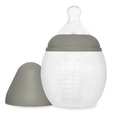 Biberon anti-colique en silicone BibRond 240 ml - Kaki