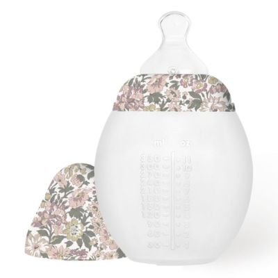 Biberon anti-colique en silicone BibRond 330 ml - Liberty Honey Dew Rose