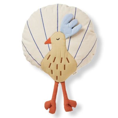 Coussin Paon