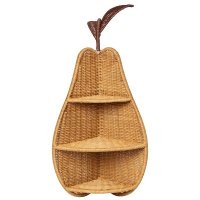 Étagère d'angle en rotin Poire