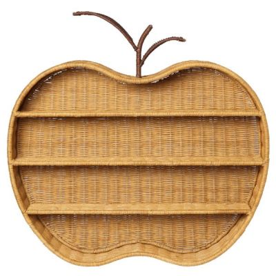 Étagère murale en rotin Pomme