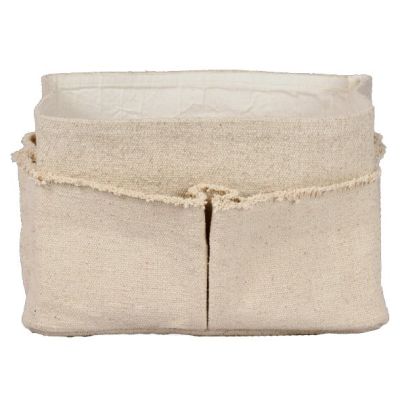 Panier de rangement rectangulaire Hokan - 18 x 30 cm - Naturel