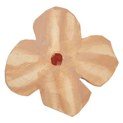 Patère en bois sculpté Poesie - Rose