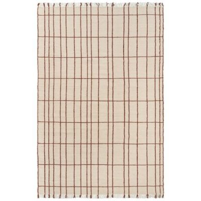 Teppich Sen - 200 x 300 cm - Pergament / Kastanie