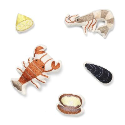 Set de fruits de mer brodés