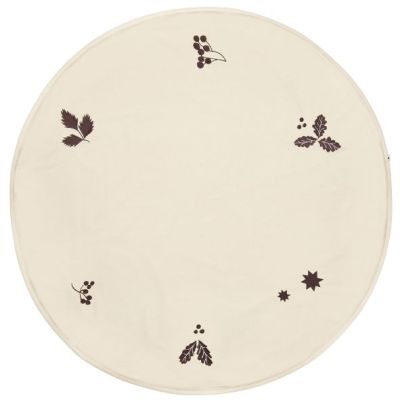 Oak Round Christmas Tree Blanket - Natural