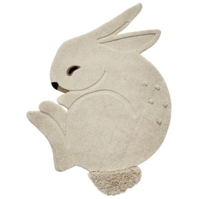Tapis tufté Lapin - Blanc Cassé