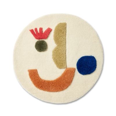 Tapis tufté Panto - 70 cm - Crème
