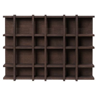 Étagère Tilem - 6 x 4 - Bois Foncé