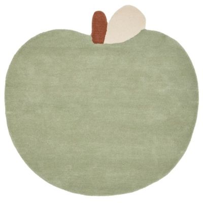 Apple Tufted Rug - 110 x 110 cm - Tea Green