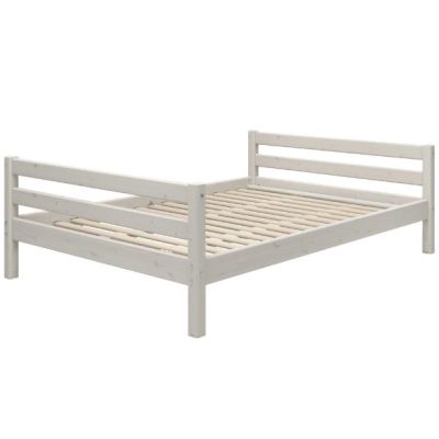 Classic Single Bed 140 x 200 cm - Whitewash